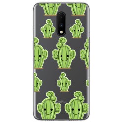 Funda Gel Transparente para Oneplus 7 diseño Cactus Dibujos