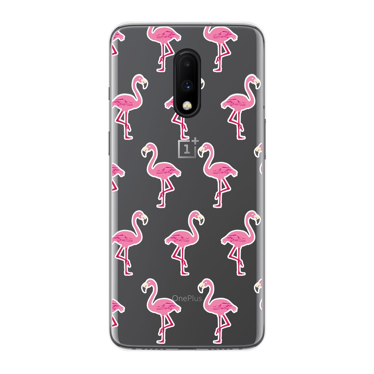 Funda Gel Transparente para Oneplus 7 diseño Flamenco Dibujos
