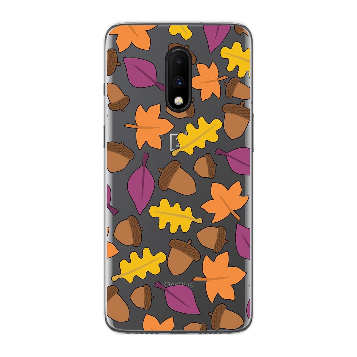 Funda Gel Transparente para Oneplus 7 diseño Otoño Dibujos