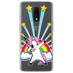 Funda Gel Transparente para Oneplus 7 diseño Unicornio Dibujos