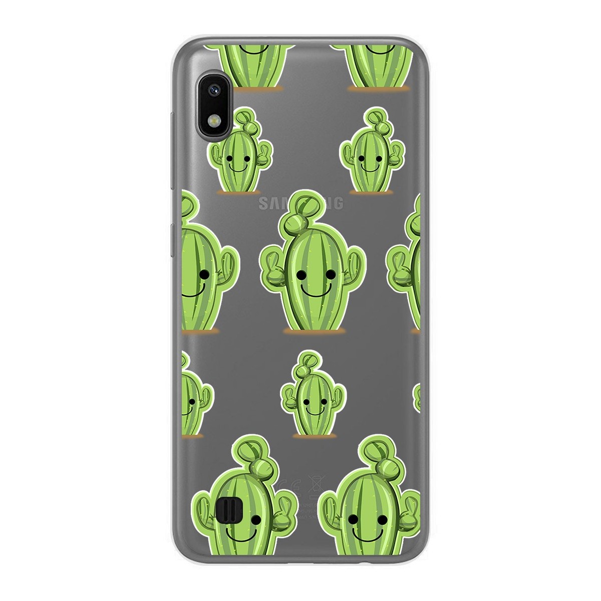 Funda Gel Transparente para Samsung Galaxy A10 diseño Cactus Dibujos