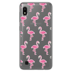 Funda Gel Transparente para Samsung Galaxy A10 diseño Flamenco Dibujos