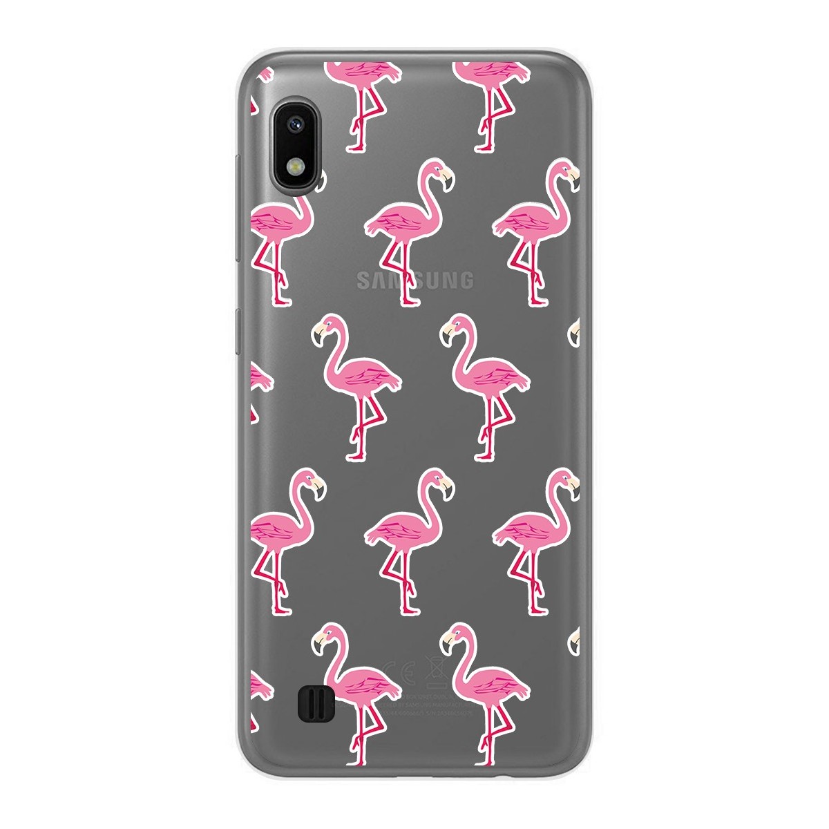 Funda Gel Transparente para Samsung Galaxy A10 diseño Flamenco Dibujos