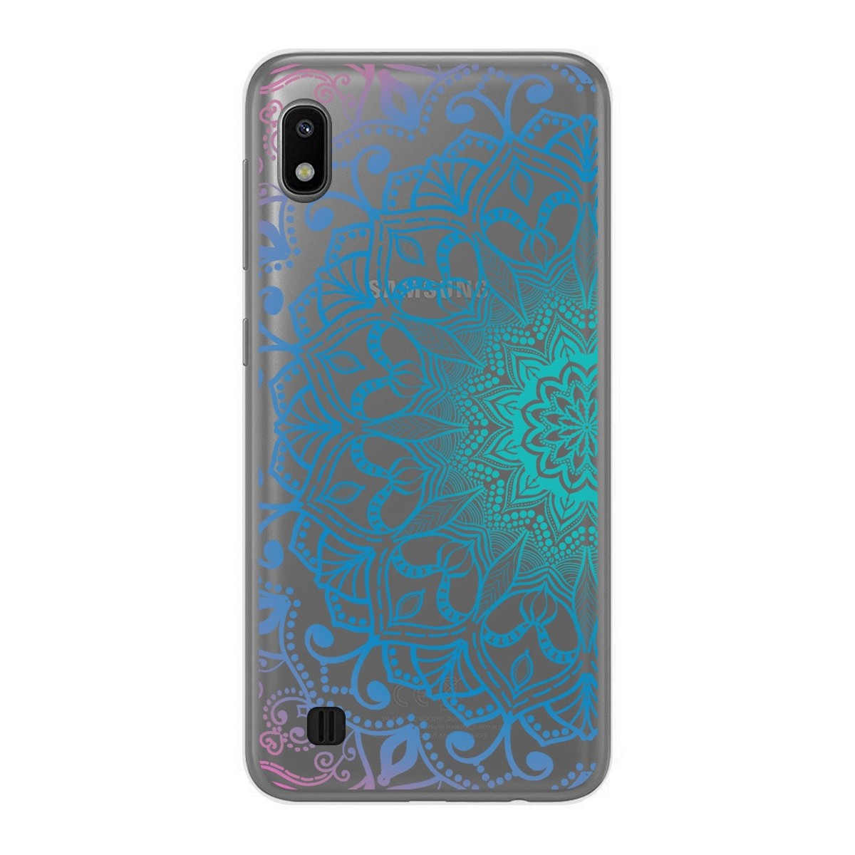 Funda Gel Transparente para Samsung Galaxy A10 diseño Mandala Dibujos