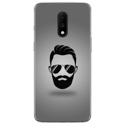 Funda Gel Tpu para Oneplus 7 diseño Barba Dibujos
