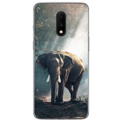Funda Gel Tpu para Oneplus 7 diseño Elefante Dibujos