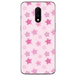 Funda Gel Tpu para Oneplus 7 diseño Flores Dibujos