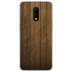 Funda Gel Tpu para Oneplus 7 diseño Madera Dibujos