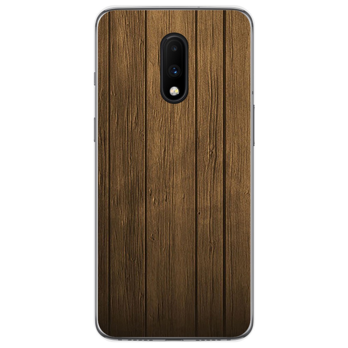 Funda Gel Tpu para Oneplus 7 diseño Madera Dibujos