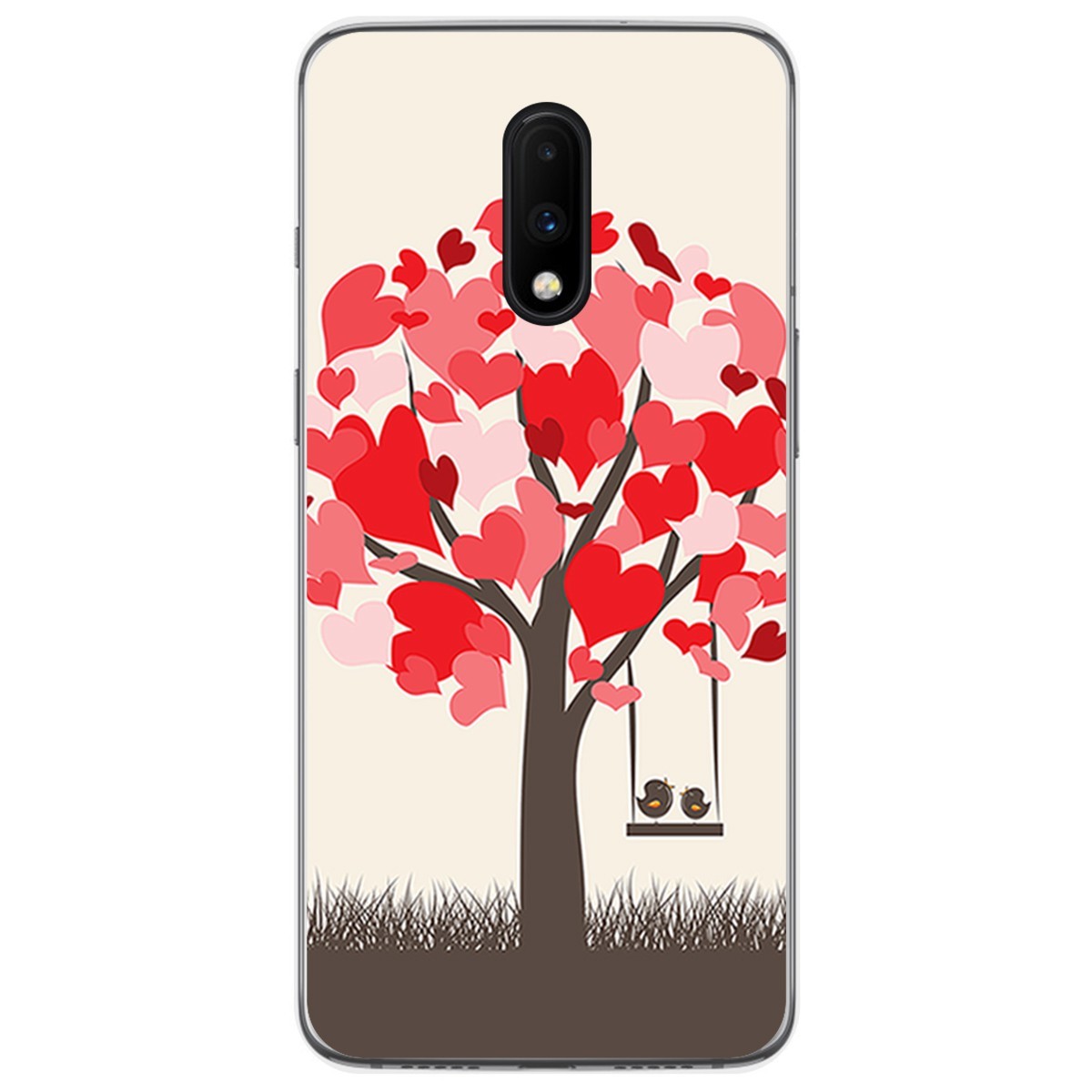 Funda Gel Tpu para Oneplus 7 diseño Pajaritos Dibujos