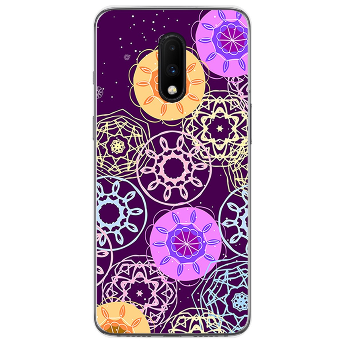 Funda Gel Tpu para Oneplus 7 diseño Radial Dibujos