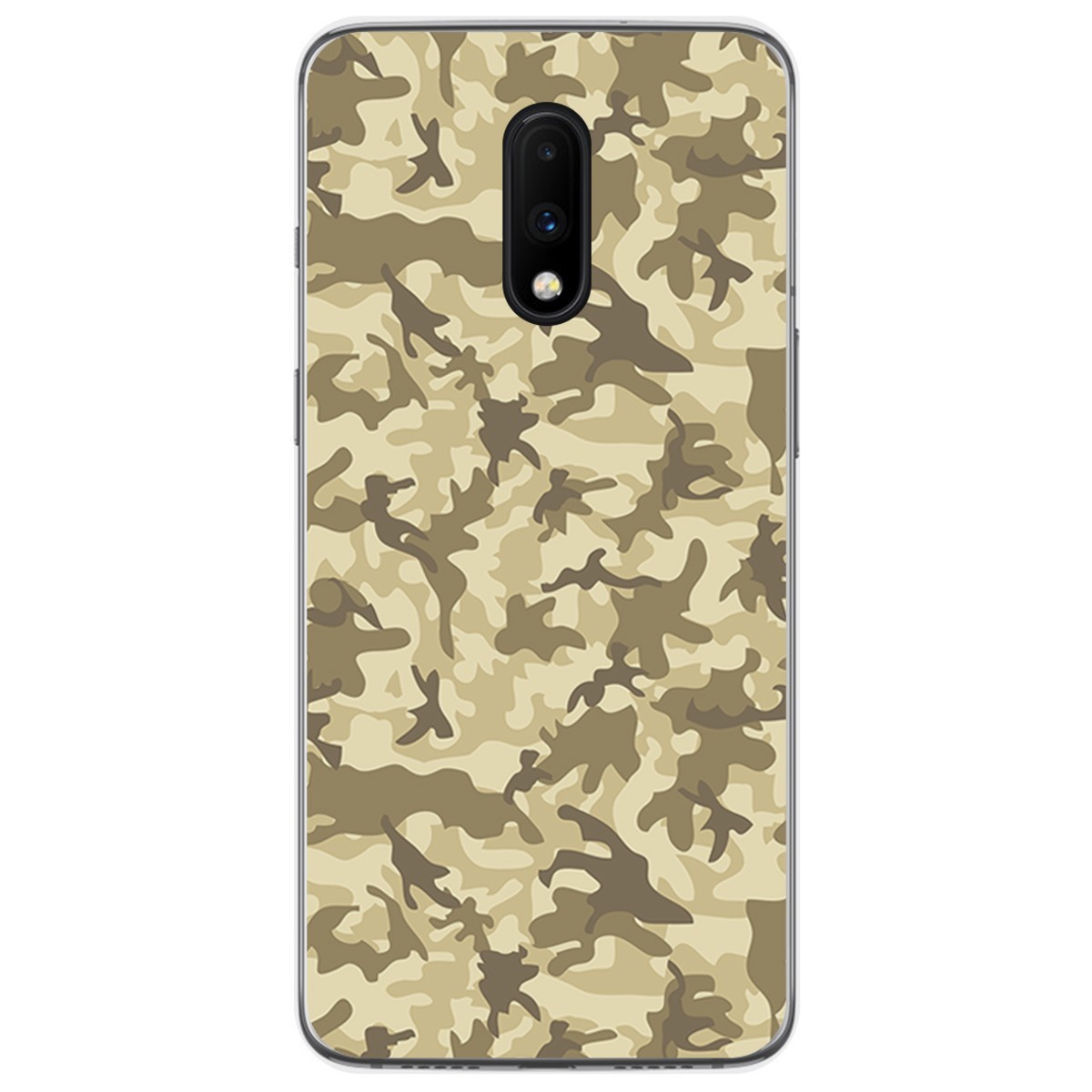 Funda Gel Tpu para Oneplus 7 diseño Sand Camuflaje Dibujos
