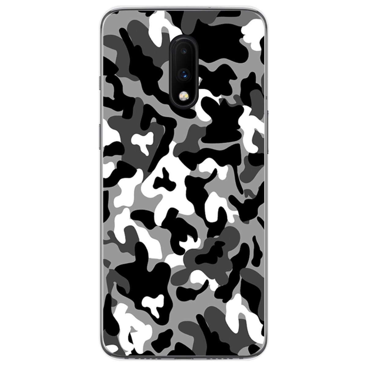 Funda Gel Tpu para Oneplus 7 diseño Snow Camuflaje Dibujos