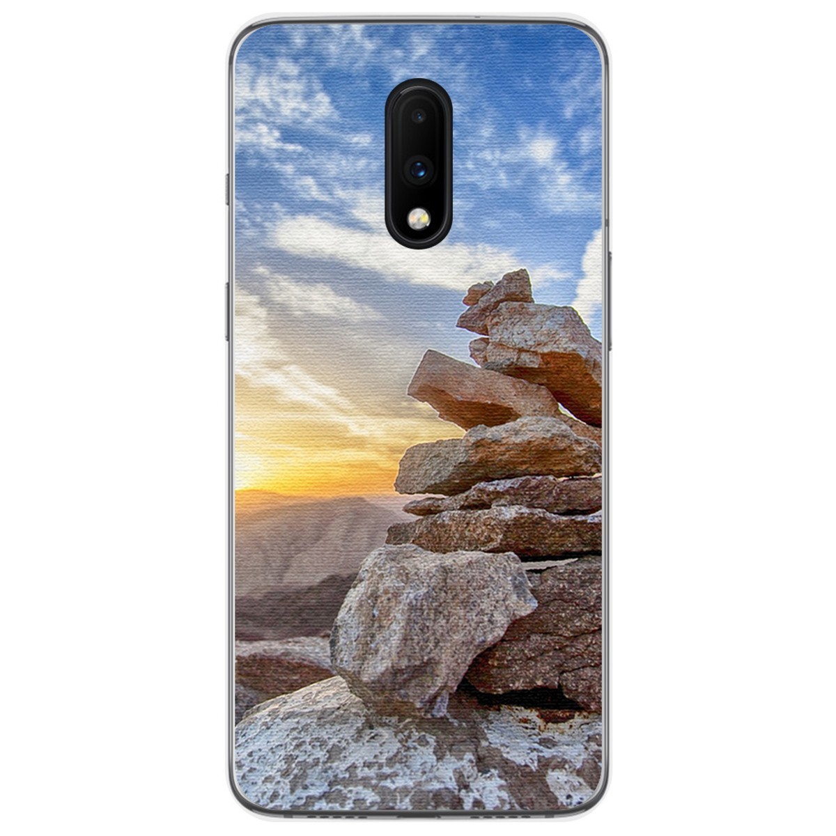Funda Gel Tpu para Oneplus 7 diseño Sunset Dibujos