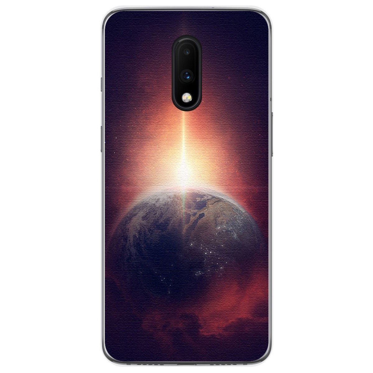 Funda Gel Tpu para Oneplus 7 diseño Tierra Dibujos