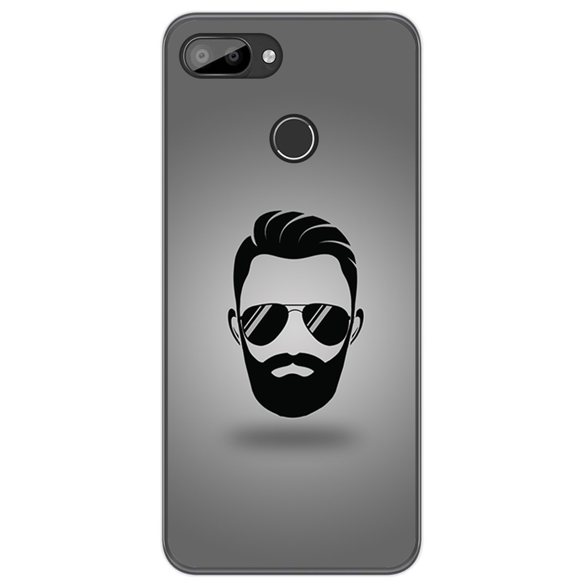 Funda Gel Tpu para Oukitel C11 / C11 Pro diseño Barba Dibujos