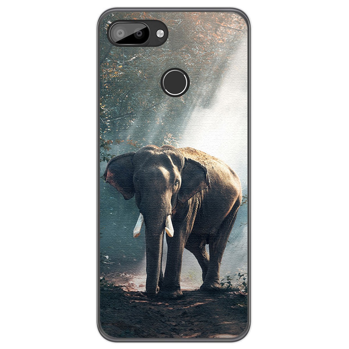 Funda Gel Tpu para Oukitel C11 / C11 Pro diseño Elefante Dibujos