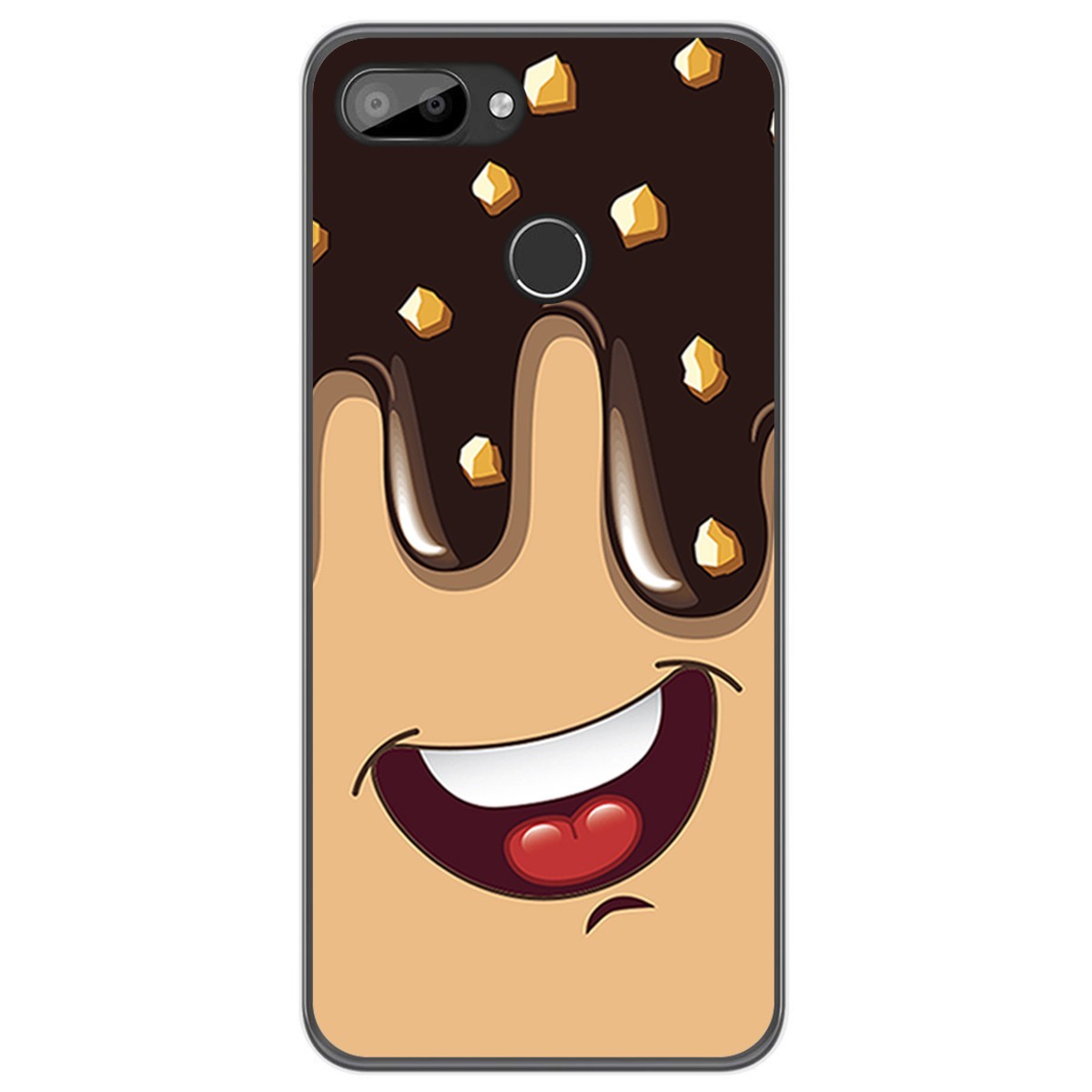 Funda Gel Tpu para Oukitel C11 / C11 Pro diseño Helado Chocolate Dibujos