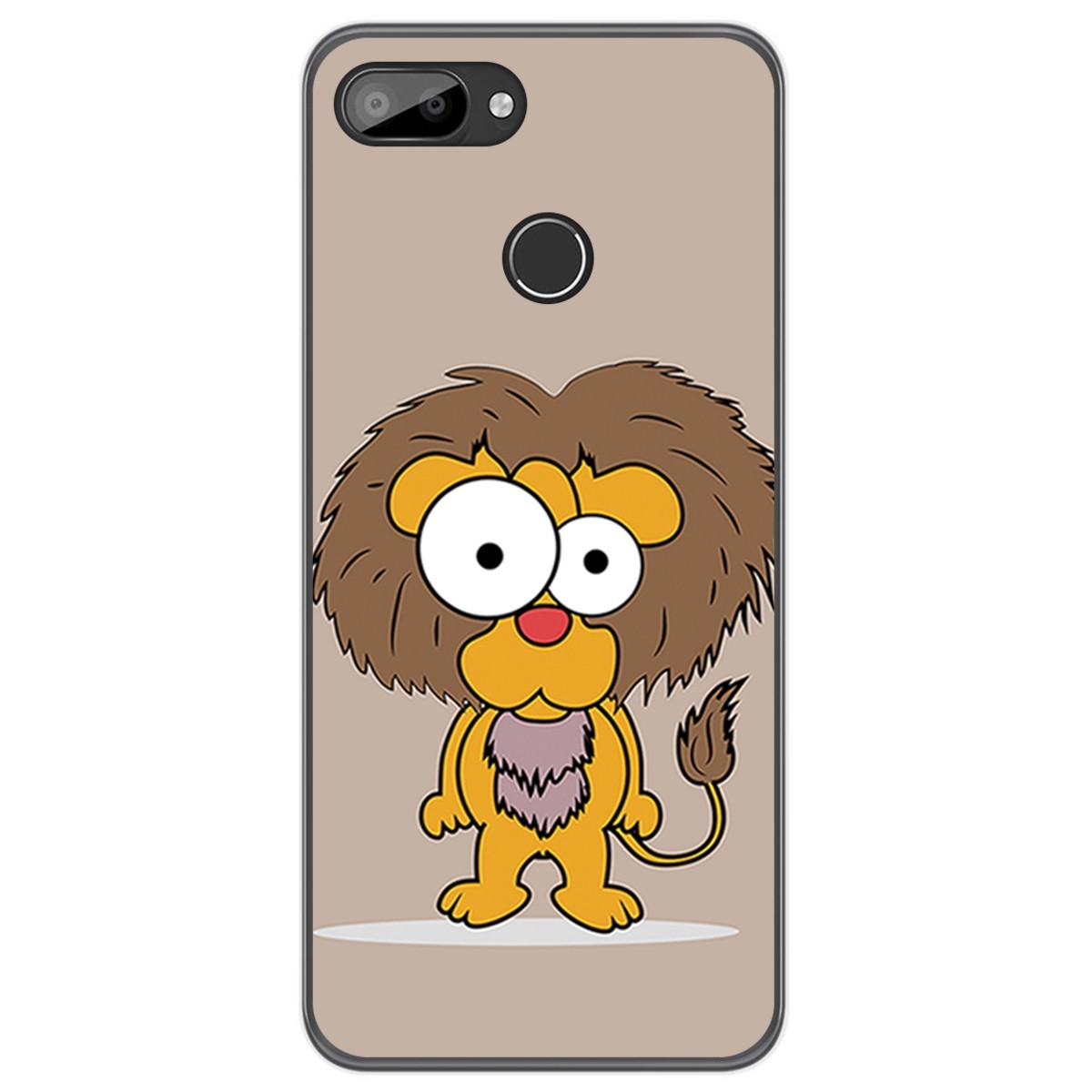 Funda Gel Tpu para Oukitel C11 / C11 Pro diseño Leon Dibujos