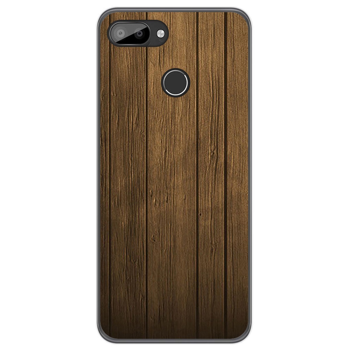 Funda Gel Tpu para Oukitel C11 / C11 Pro diseño Madera Dibujos
