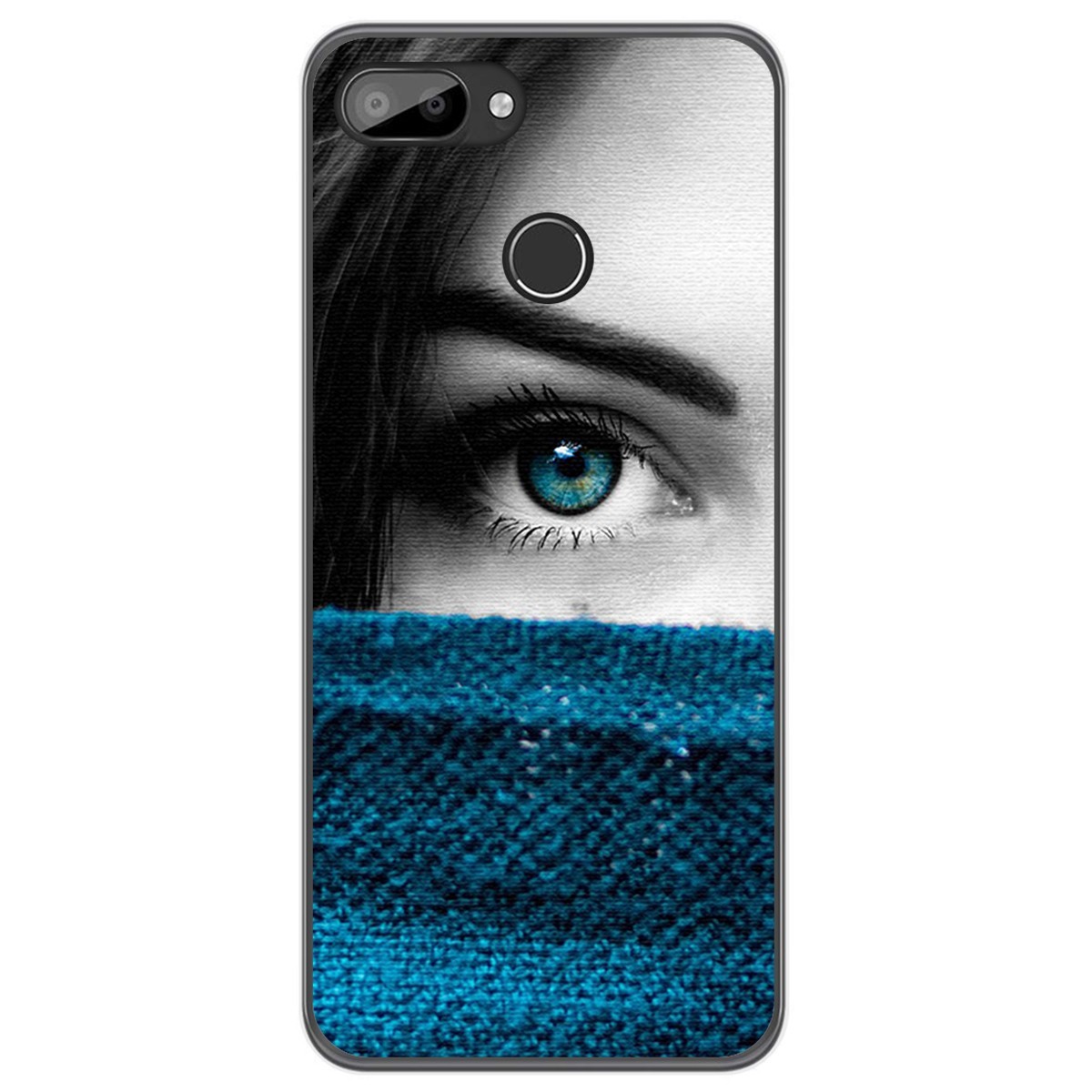 Funda Gel Tpu para Oukitel C11 / C11 Pro diseño Ojo Dibujos