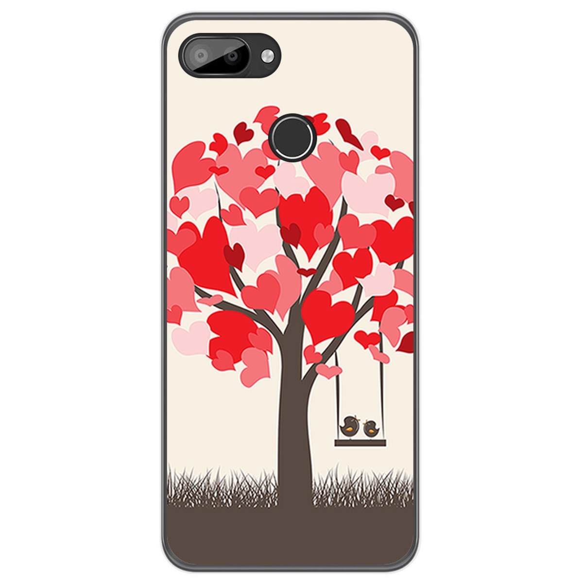 Funda Gel Tpu para Oukitel C11 / C11 Pro diseño Pajaritos Dibujos