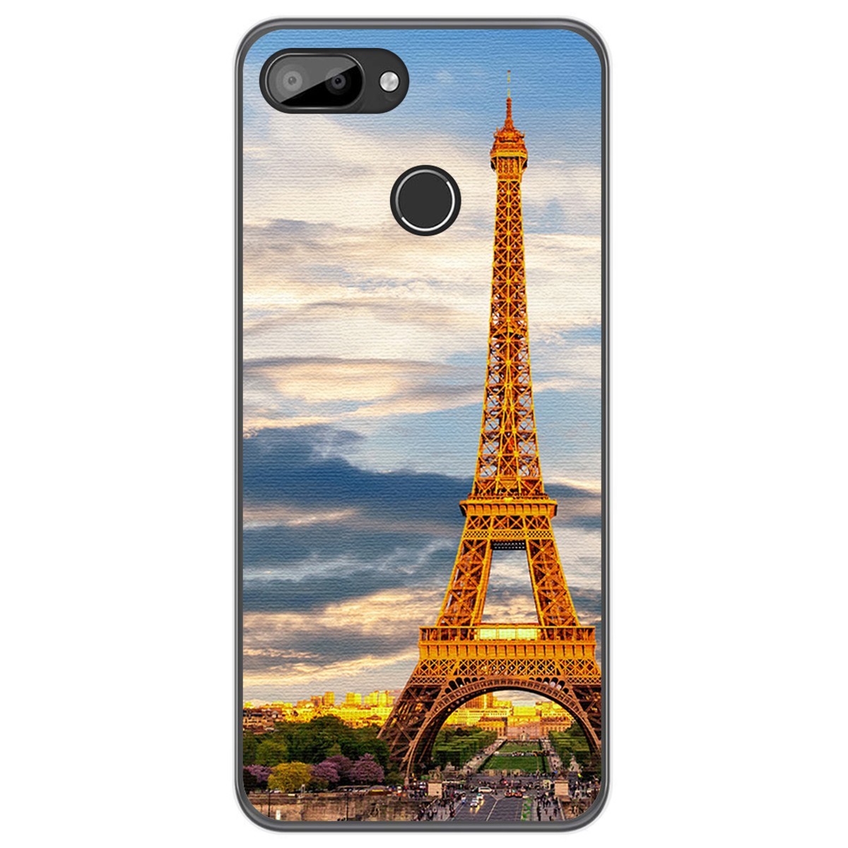 Funda Gel Tpu para Oukitel C11 / C11 Pro diseño Paris Dibujos