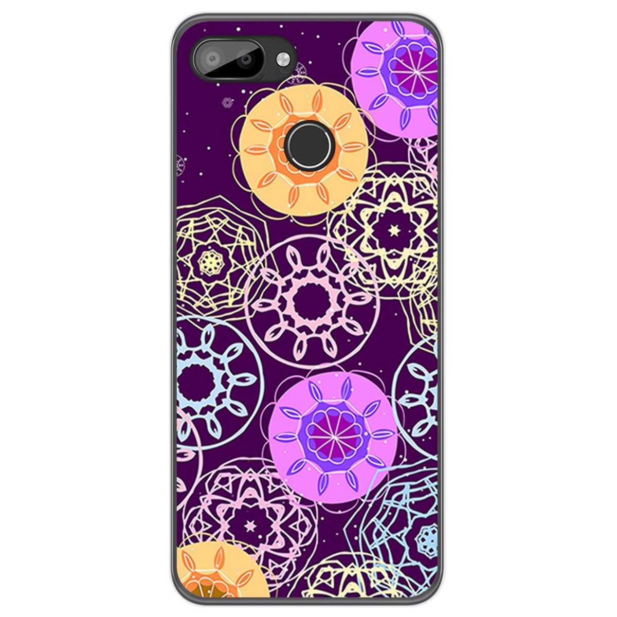 Funda Gel Tpu para Oukitel C11 / C11 Pro diseño Radial Dibujos
