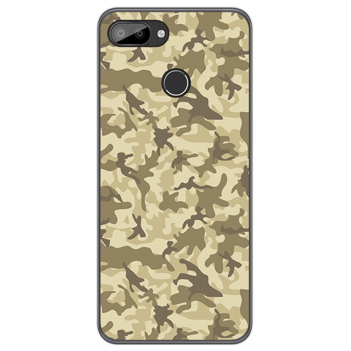 Funda Gel Tpu para Oukitel C11 / C11 Pro diseño Sand Camuflaje Dibujos