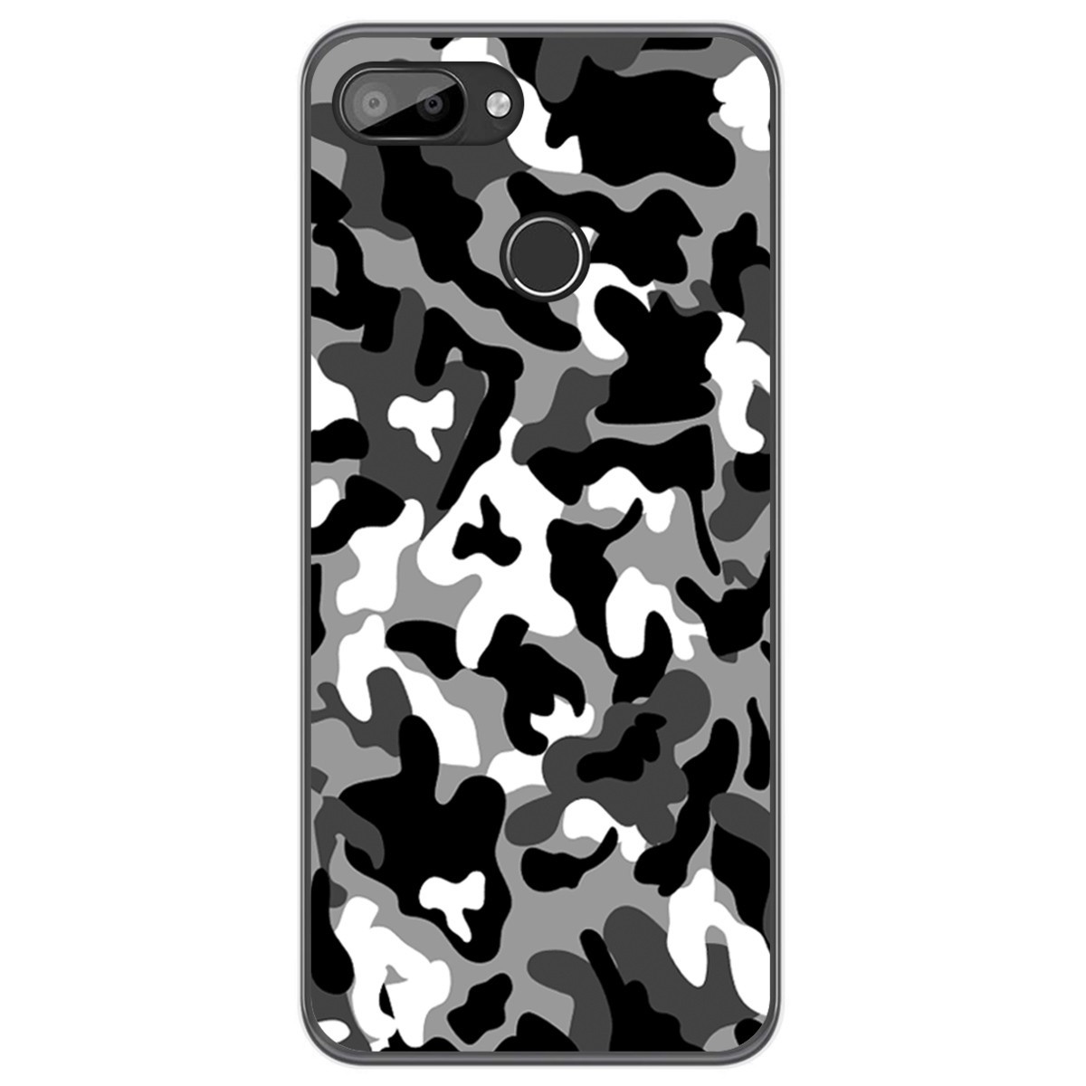 Funda Gel Tpu para Oukitel C11 / C11 Pro diseño Snow Camuflaje Dibujos