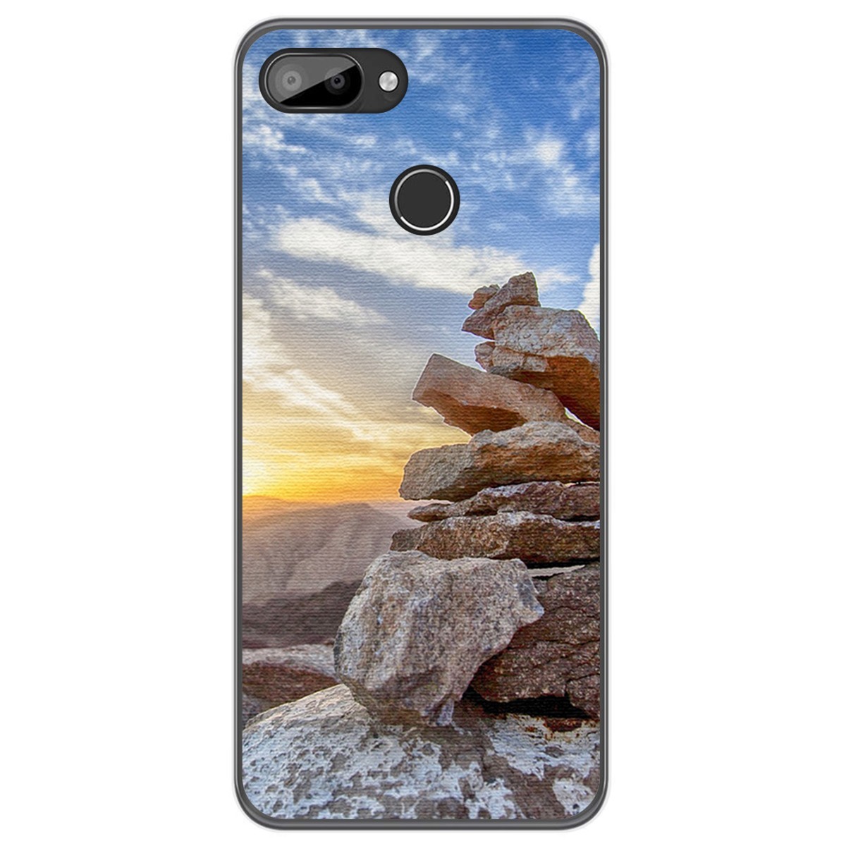 Funda Gel Tpu para Oukitel C11 / C11 Pro diseño Sunset Dibujos
