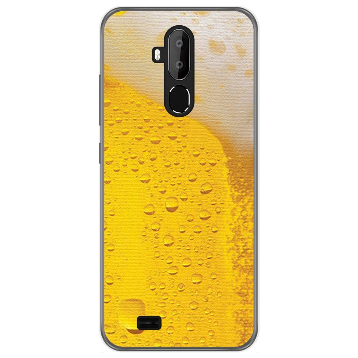 Funda Gel Tpu para Oukitel C12 / C12 Pro diseño Cerveza Dibujos