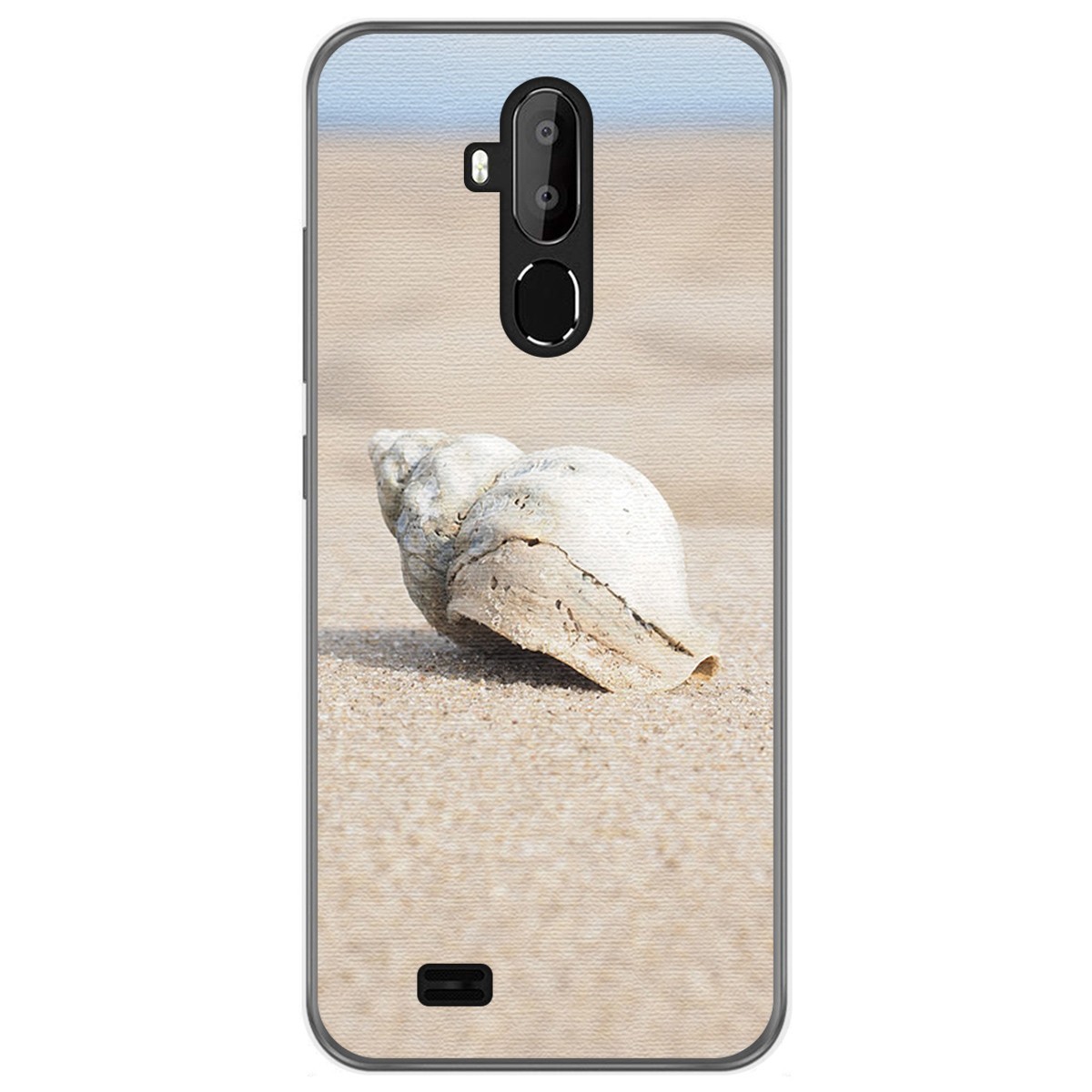 Funda Gel Tpu para Oukitel C12 / C12 Pro diseño Concha Dibujos