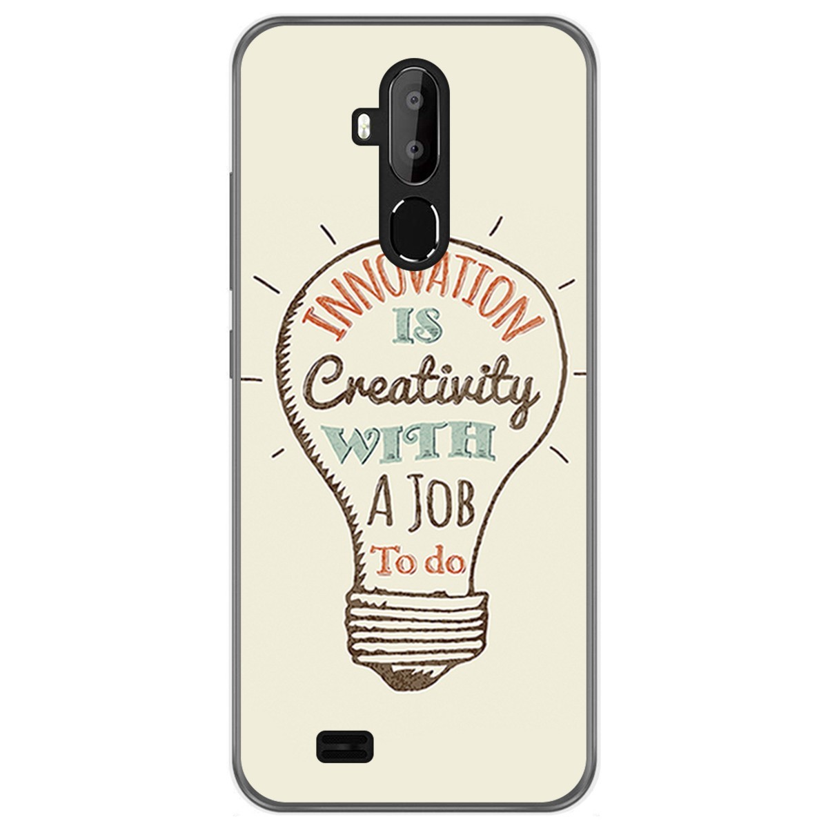 Funda Gel Tpu para Oukitel C12 / C12 Pro diseño Creativity Dibujos