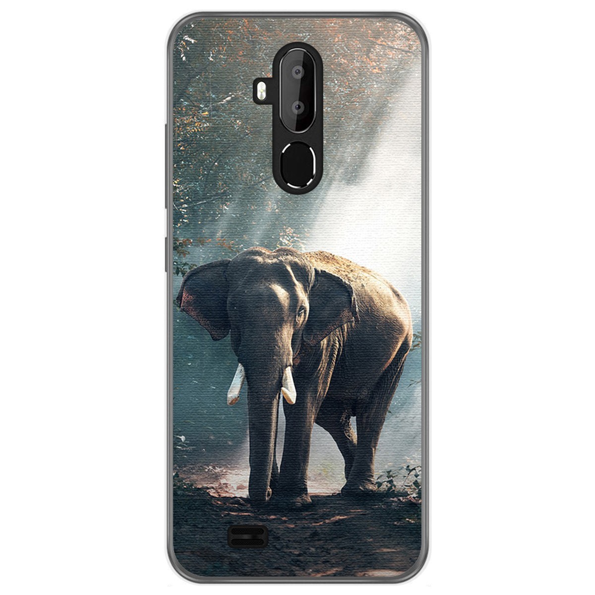 Funda Gel Tpu para Oukitel C12 / C12 Pro diseño Elefante Dibujos