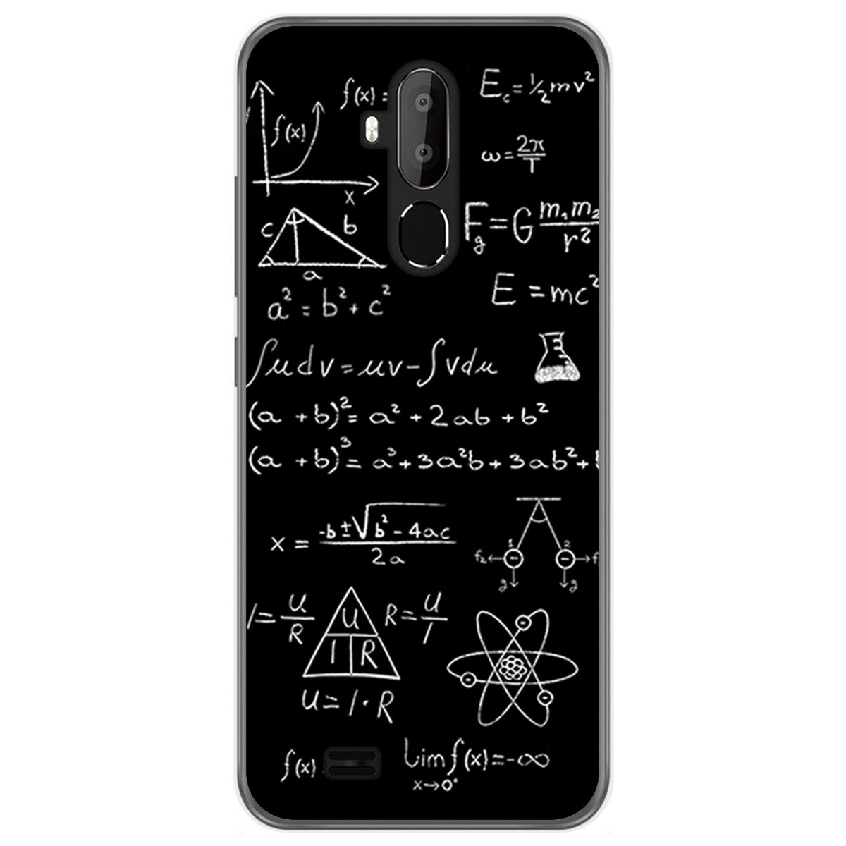 Funda Gel Tpu para Oukitel C12 / C12 Pro diseño Formulas Dibujos