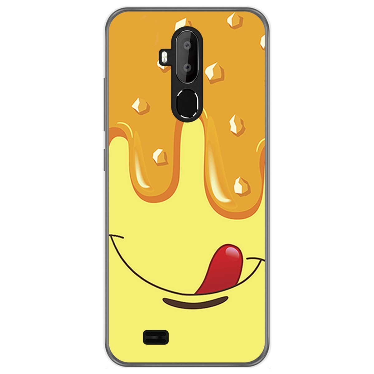 Funda Gel Tpu para Oukitel C12 / C12 Pro diseño Helado Vainilla Dibujos
