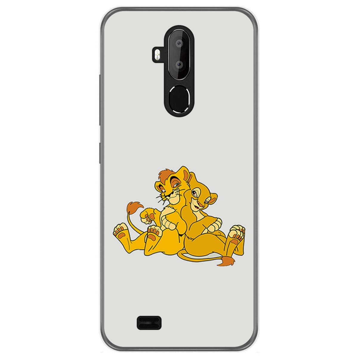 Funda Gel Tpu para Oukitel C12 / C12 Pro diseño Leones Dibujos