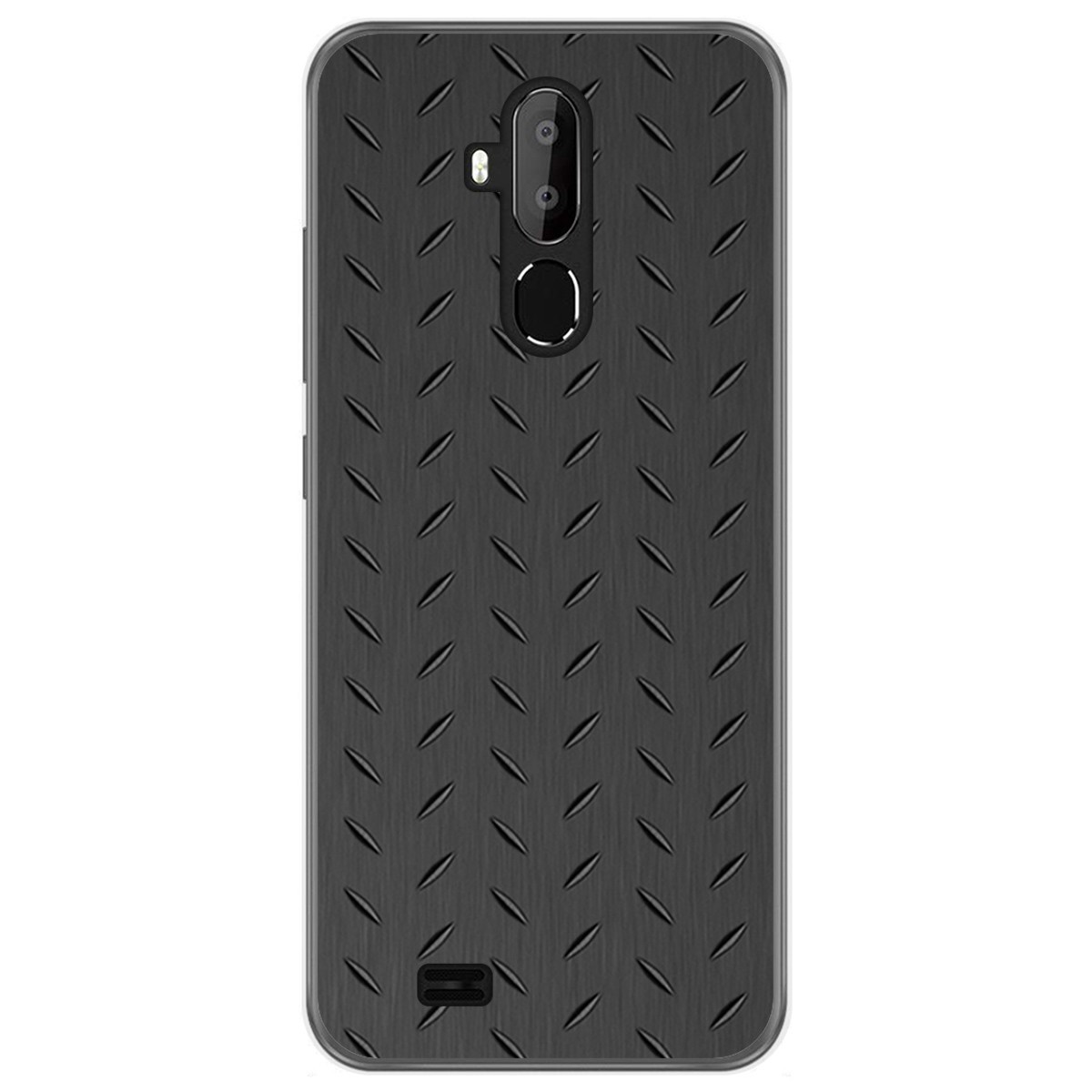 Funda Gel Tpu para Oukitel C12 / C12 Pro diseño Metal Dibujos