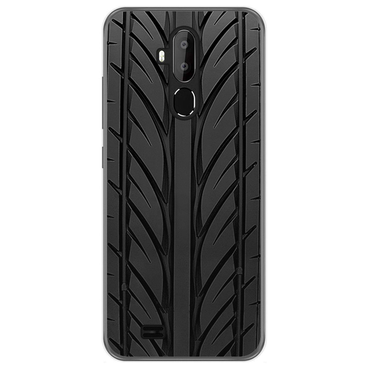 Funda Gel Tpu para Oukitel C12 / C12 Pro diseño Neumatico Dibujos