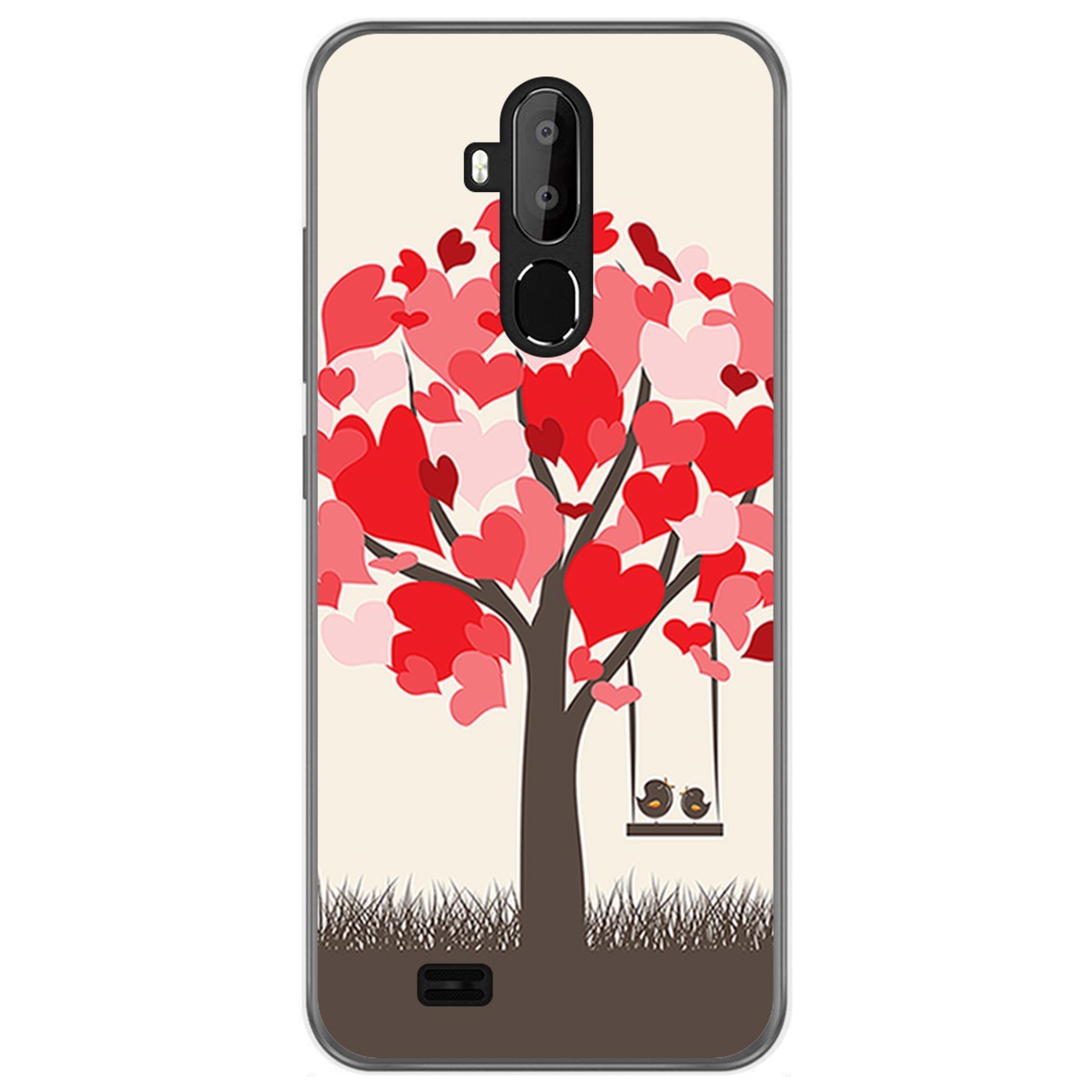 Funda Gel Tpu para Oukitel C12 / C12 Pro diseño Pajaritos Dibujos