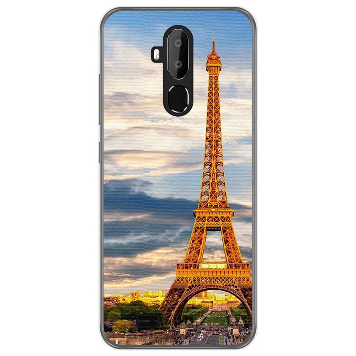 Funda Gel Tpu para Oukitel C12 / C12 Pro diseño Paris Dibujos