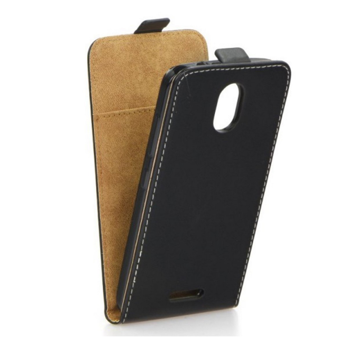 Funda Piel Premium Negra Ultra-Slim para Zte Blade A310