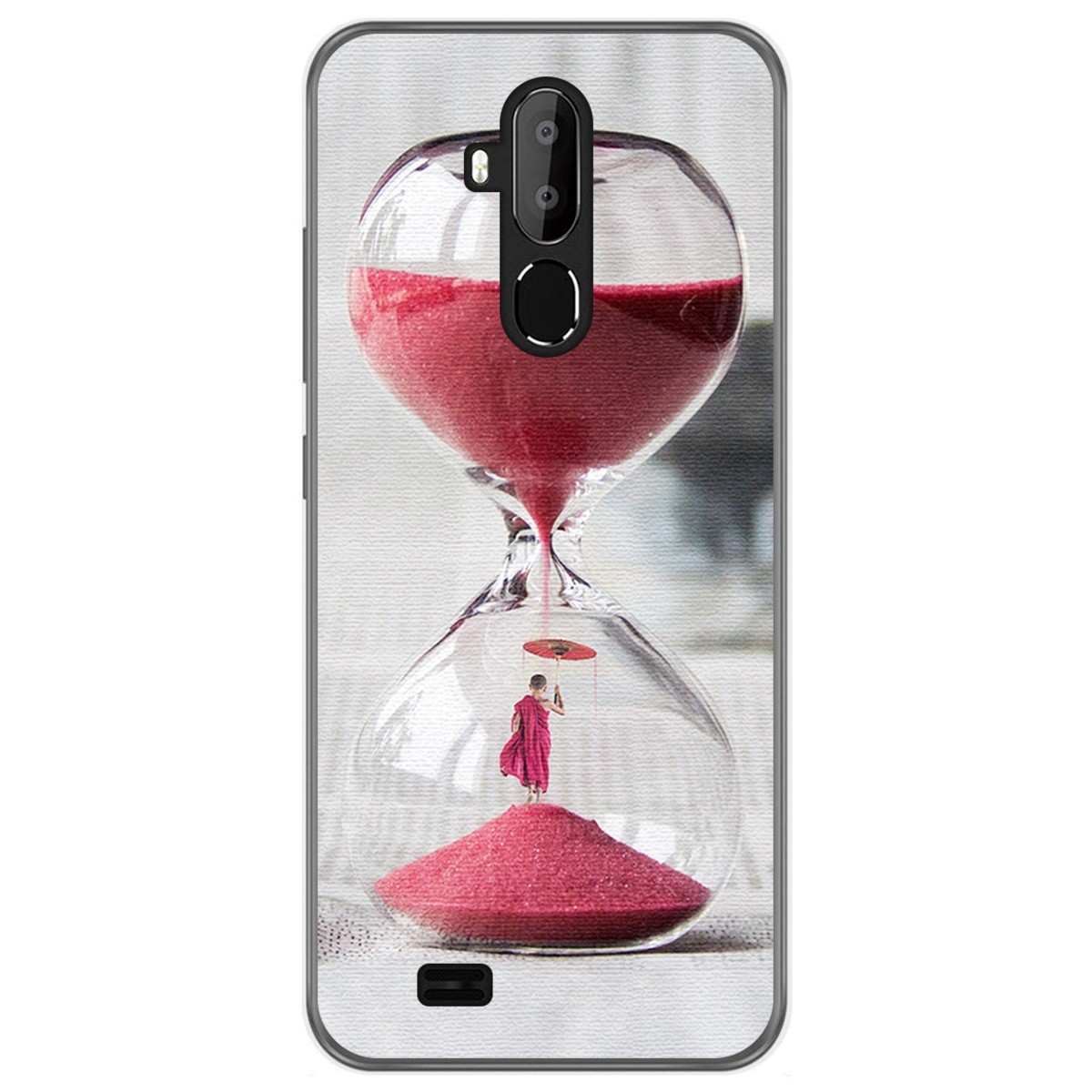 Funda Gel Tpu para Oukitel C12 / C12 Pro diseño Reloj Dibujos