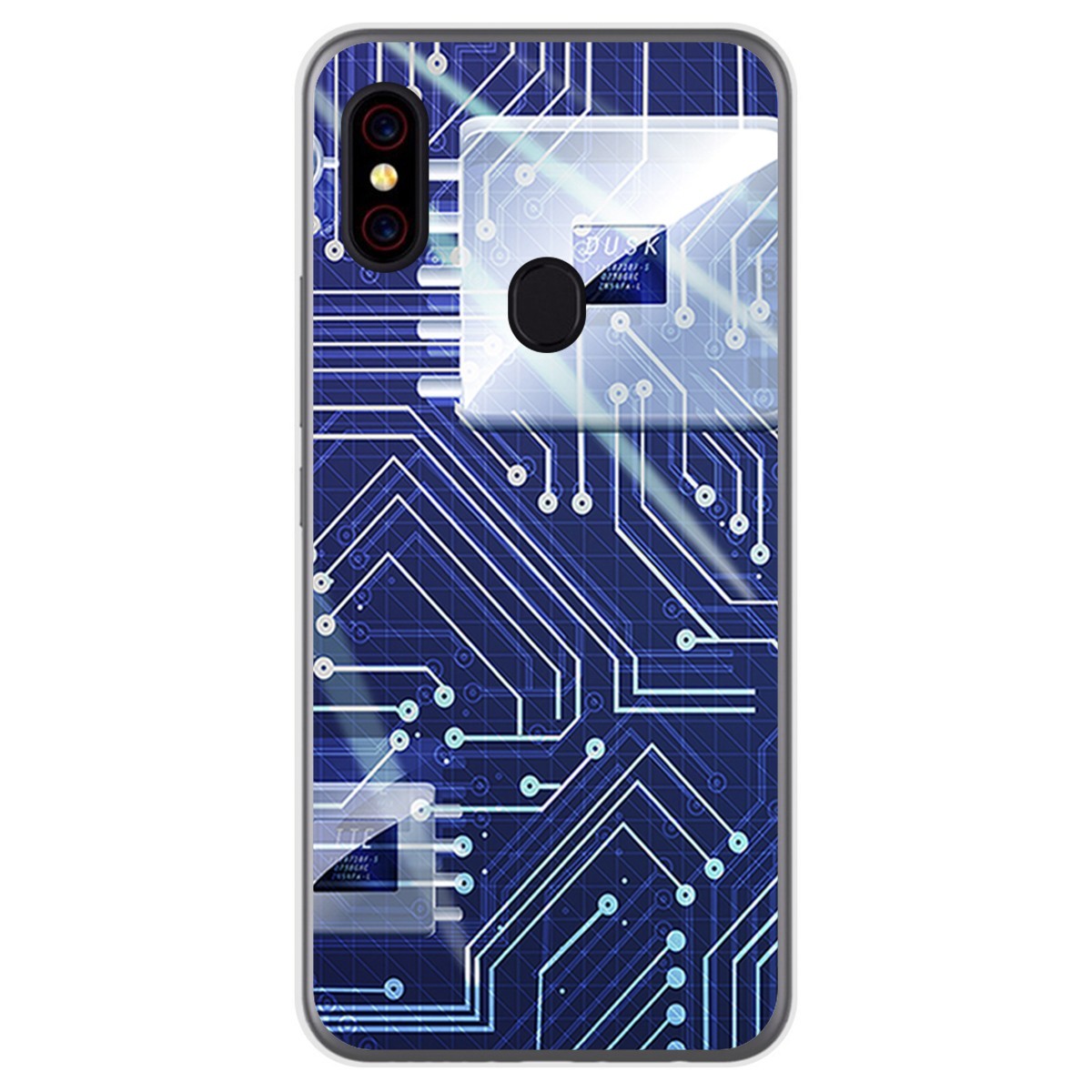 Funda Gel Tpu para UmiDigi F1 diseño Circuito Dibujos