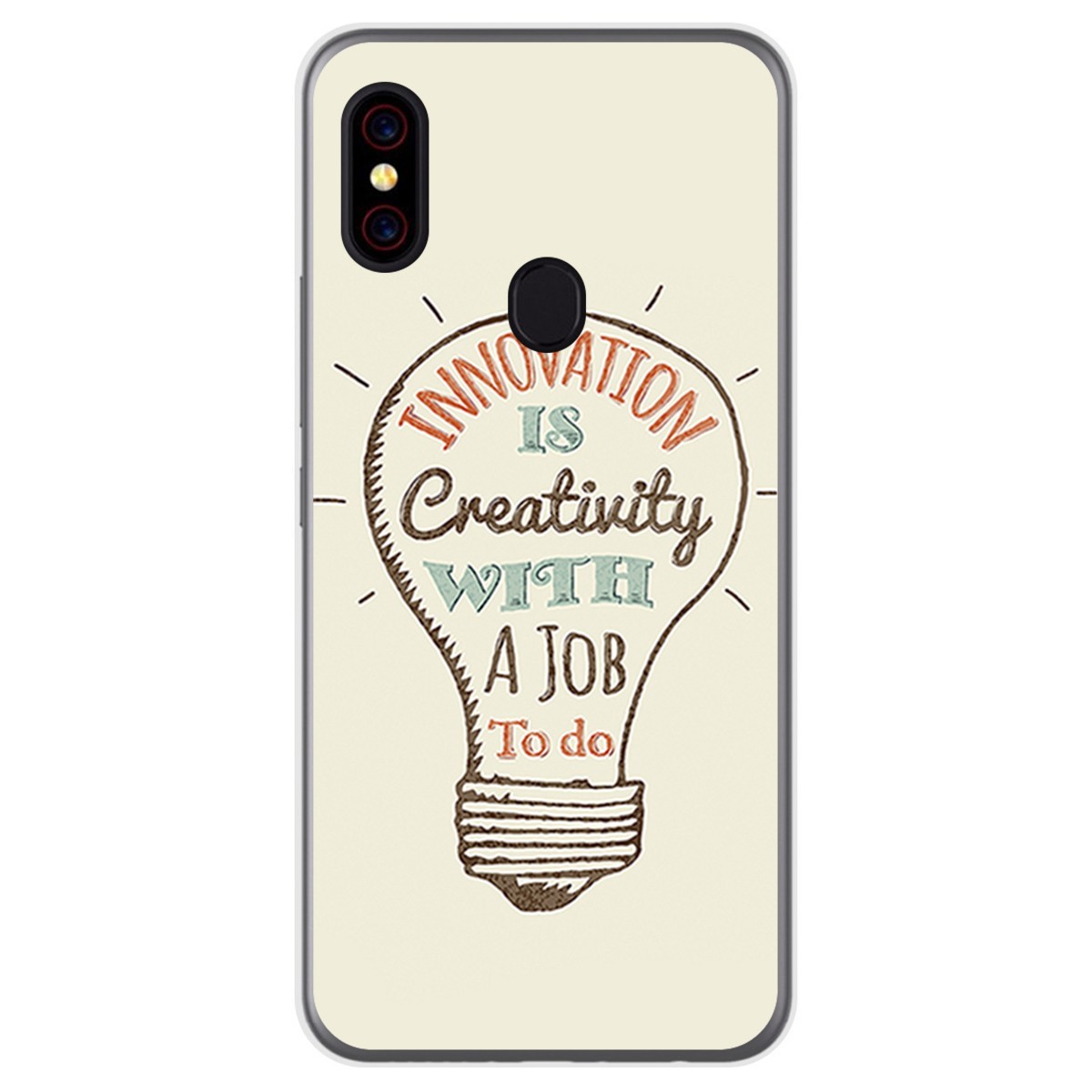 Funda Gel Tpu para UmiDigi F1 diseño Creativity Dibujos