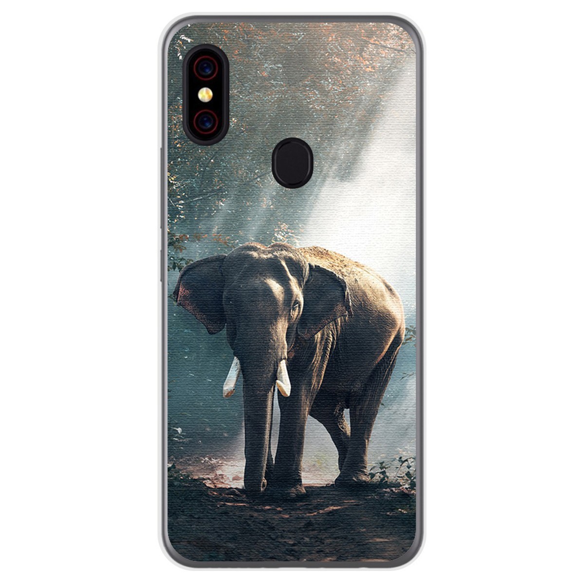 Funda Gel Tpu para UmiDigi F1 diseño Elefante Dibujos
