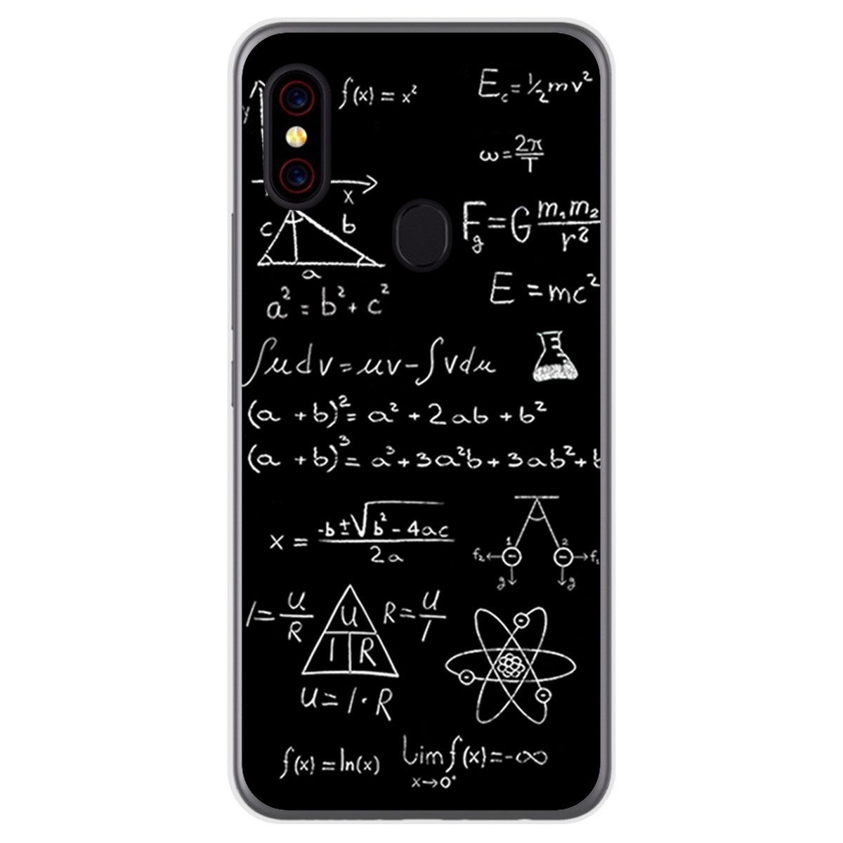 Funda Gel Tpu para UmiDigi F1 diseño Formulas Dibujos