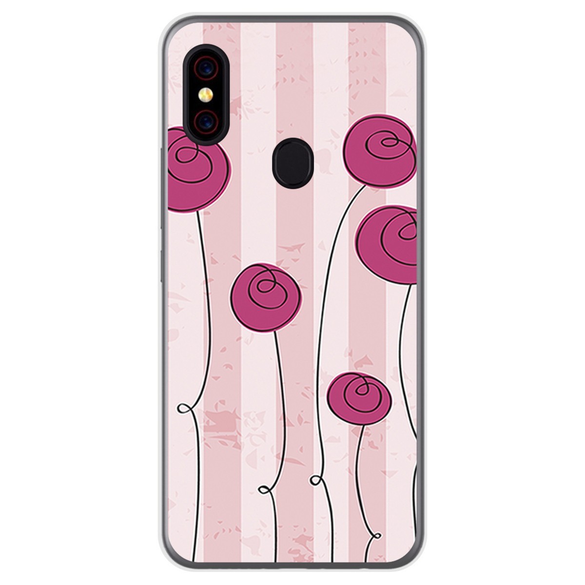 Funda Gel Tpu para UmiDigi F1 diseño Flores Vintage Dibujos