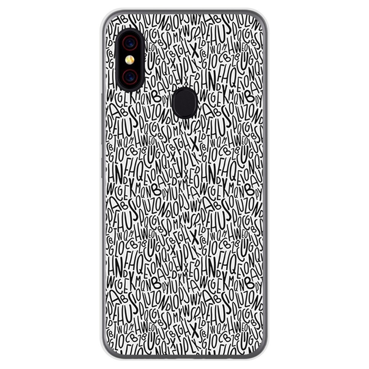 Funda Gel Tpu para UmiDigi F1 diseño Letras Dibujos